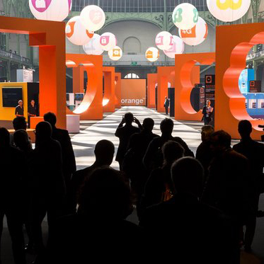 événement orange Unique Agency 20 ans Grand Palais