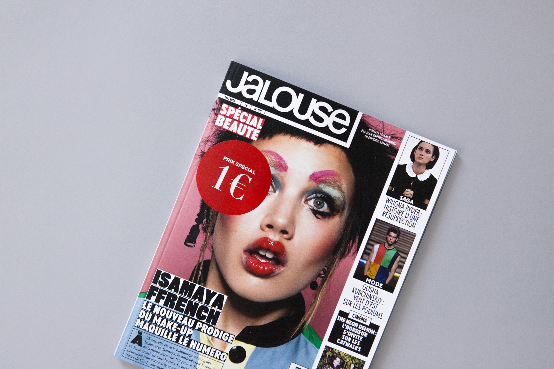 Jalouse magazine Cover Make up Unique Agency
